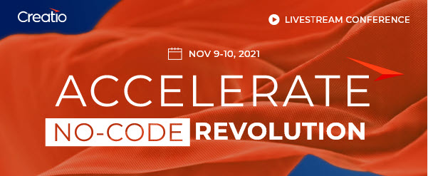 Accelerate no-code revolution livestream conference Nov 2021